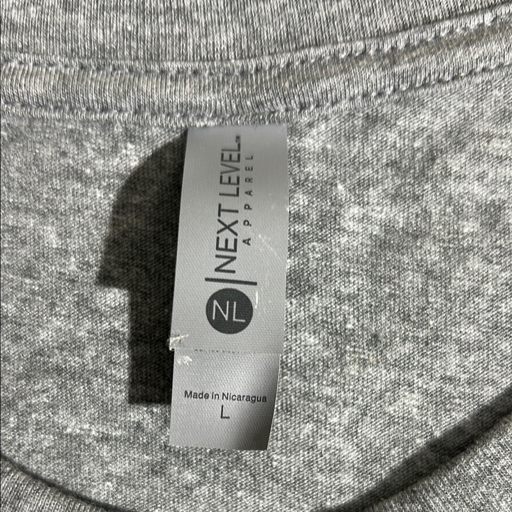 Men’s Gray Graphic T-Shirt | Size Large | Sarcastic Quote Tee - Picture 2 of 4
